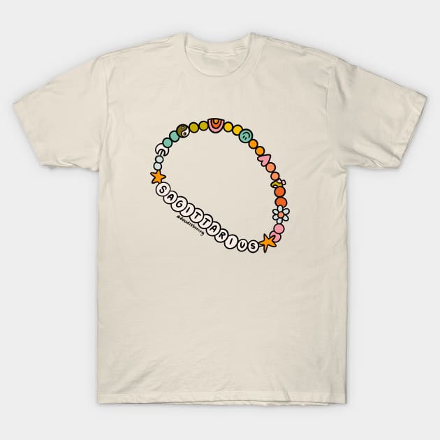 Sagittarius Friendship Bracelet T-Shirt by Doodle by Meg